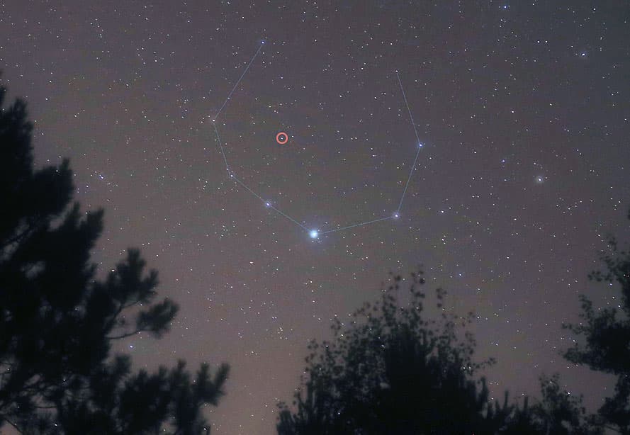 R Coronae Borealis in our night sky!